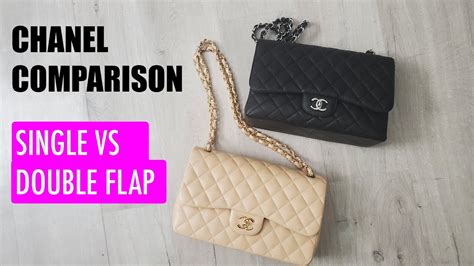 20cm chanel flap|chanel single flap vs double.